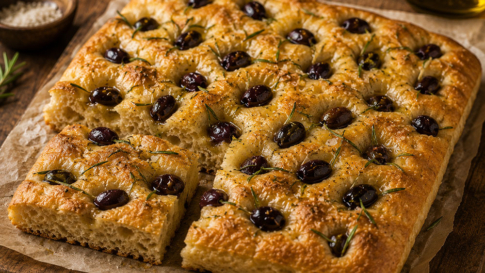 Oliven-Focaccia