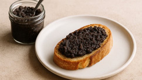 Oliventapenade-schwarz